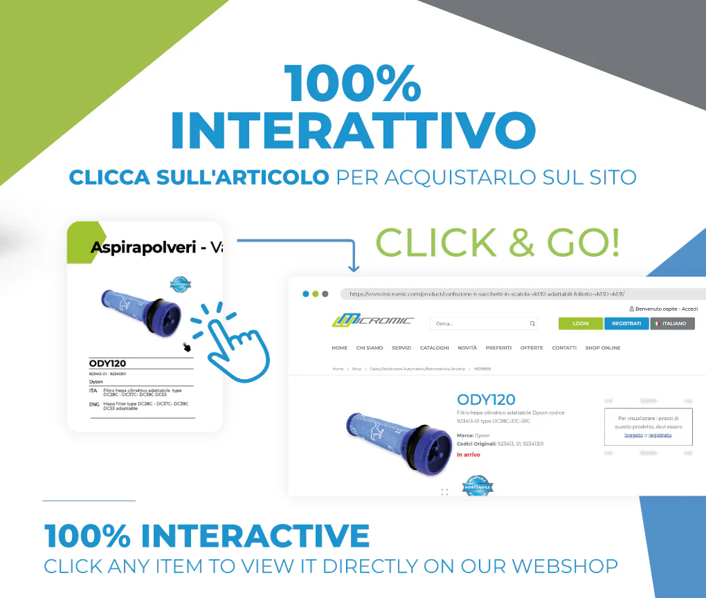 100% interattivo: clicca sull'articolo per acquistarlo direttamente sul sito