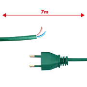 Cavo verde 7mt 2x0,75mm spina italia ADATTABILE X MODELLI FOLLETTO VK117>122
