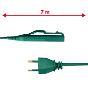 Cavo verde 7mt 2x0,75mm spina italia ADATTABILE X MODELLO FOLLETTO VK140