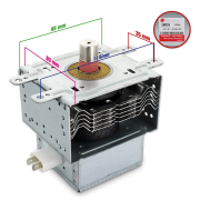 Magnetron adatto Lg attacchi 35x115mm