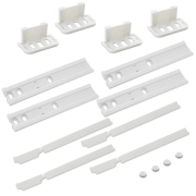 Guida scorrimento porta frigo kit 4pz adattabile Whirlpool C00312150 - 481231