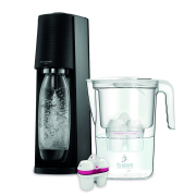 Gasatore Terra black + Caraffa vida 2,6l